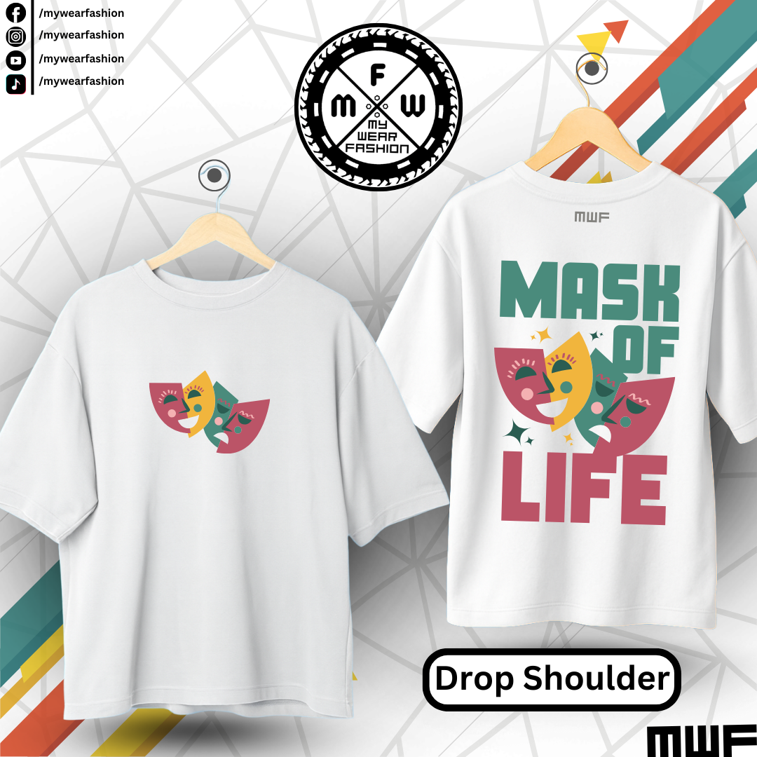 Mask Of Life Premium Drop Shoulder T-Shirt_img_4