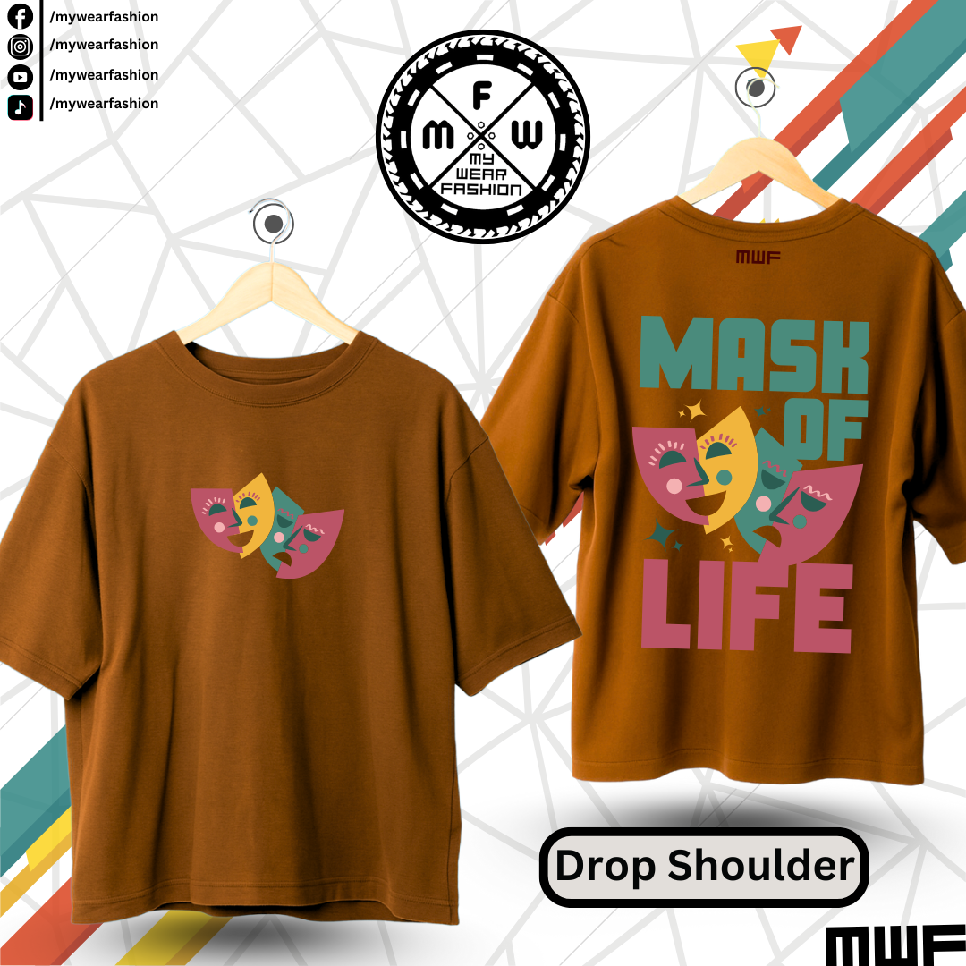 Mask Of Life Premium Drop Shoulder T-Shirt_img_6