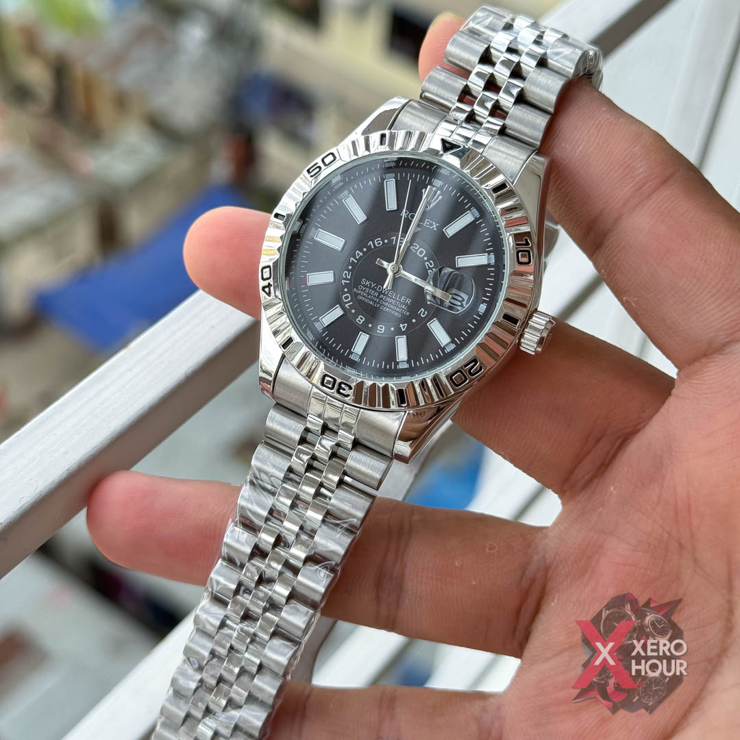 Rolex Sky Dweller AA Grade | Single Tone | Black watch phase_img_2