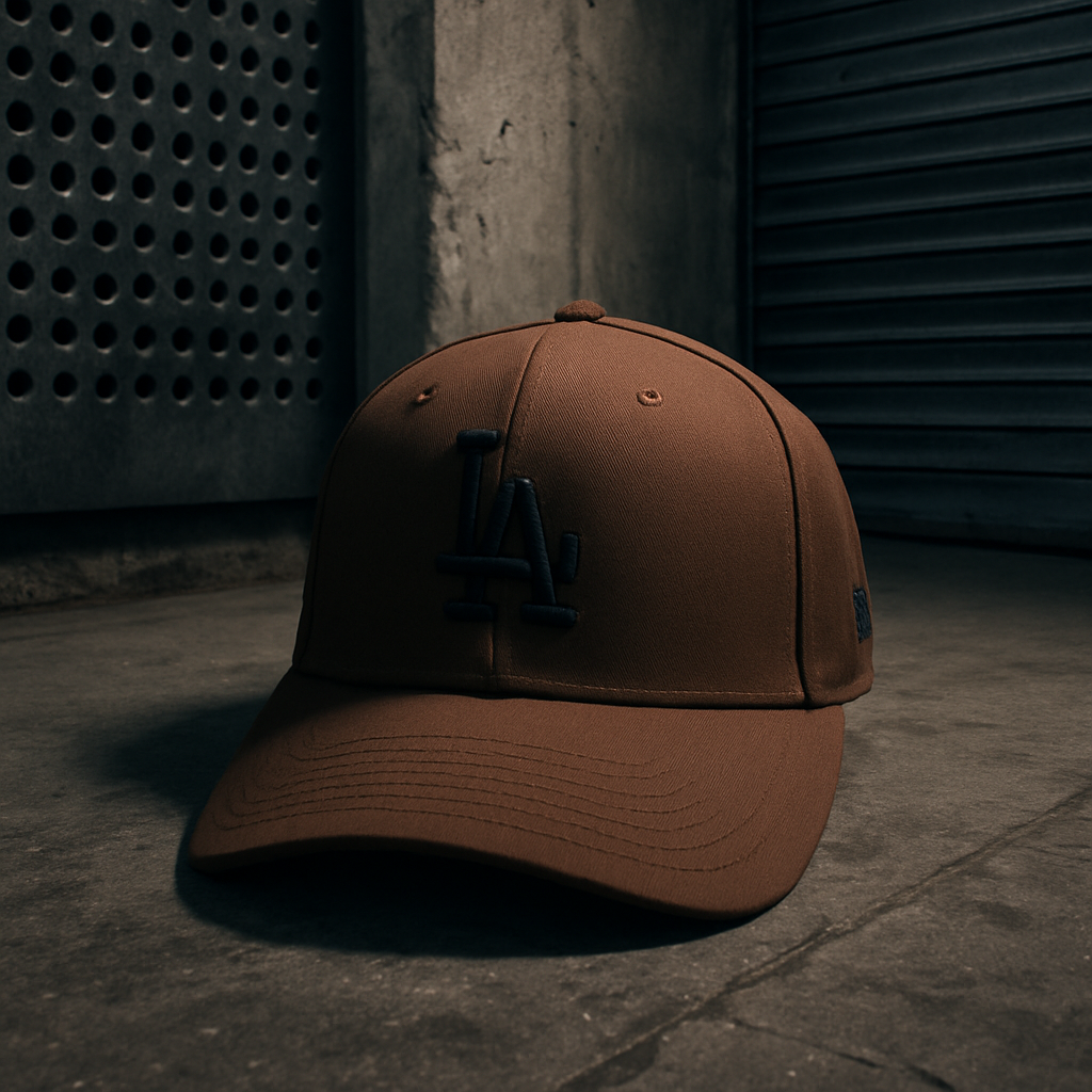 LA Adjustable Cotton Cap – Cocoa Night Brown with Metal Back Strap_img_2