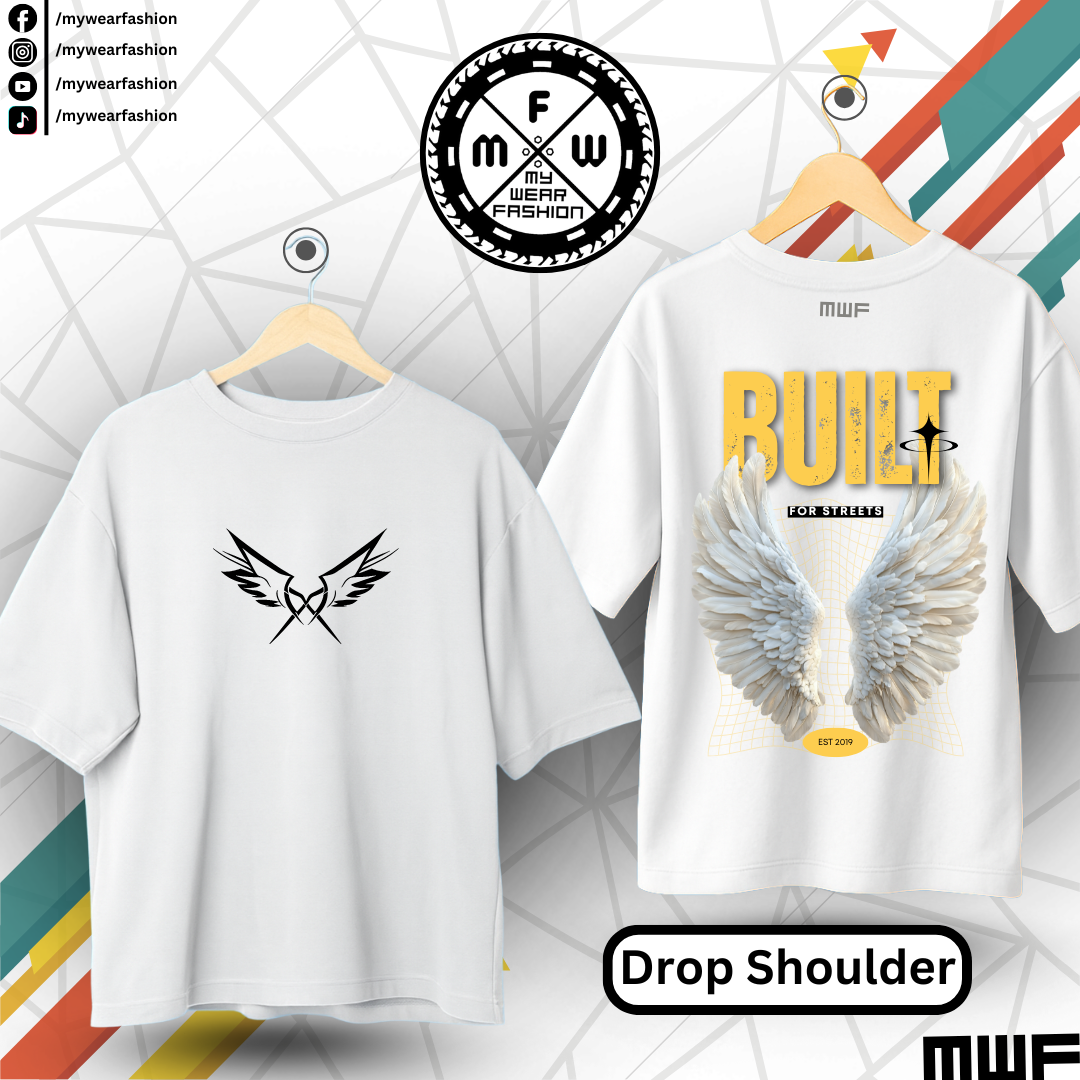 Built For Streets Premium Drop Shoulder T-Shirt_img_4