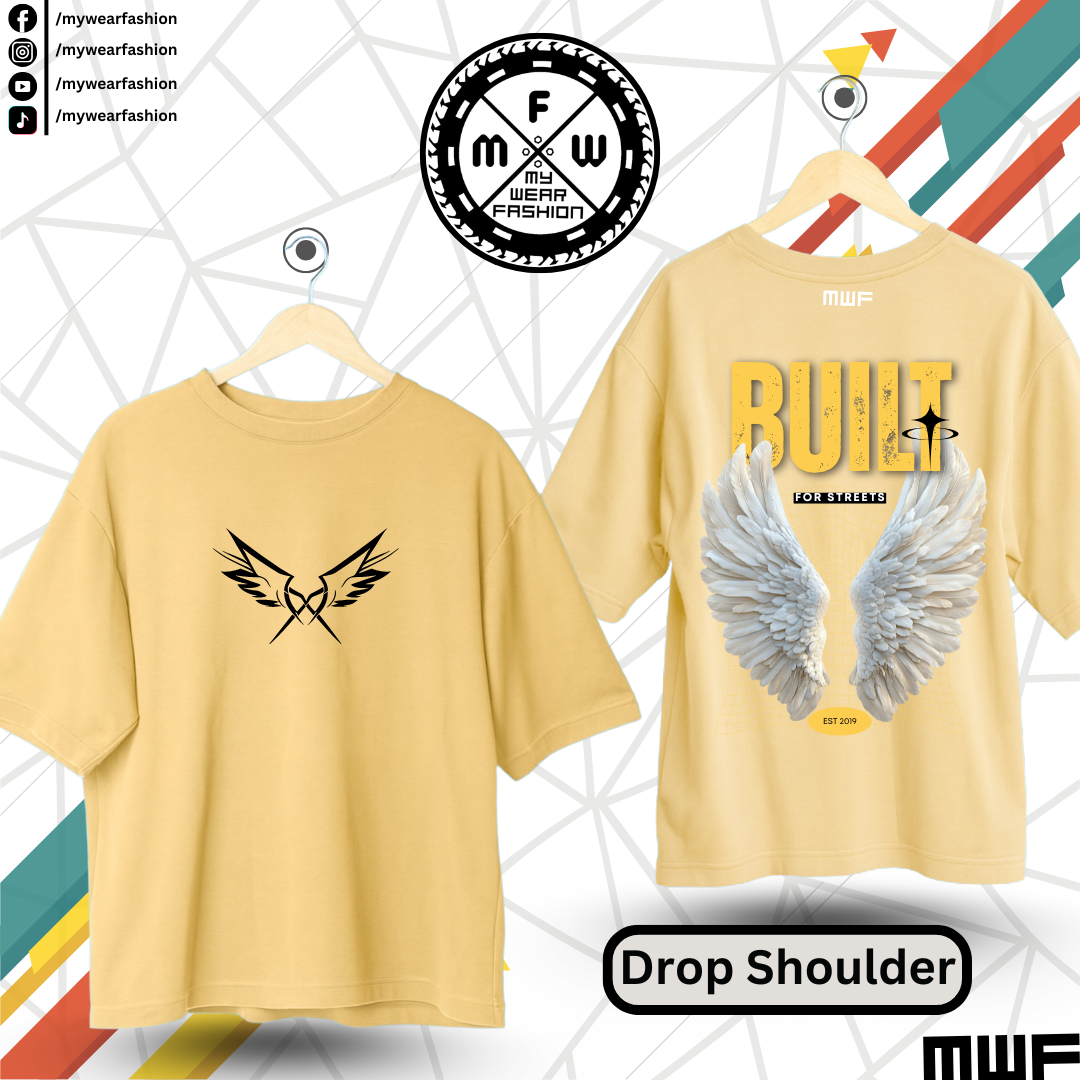 Built For Streets Premium Drop Shoulder T-Shirt_img_5