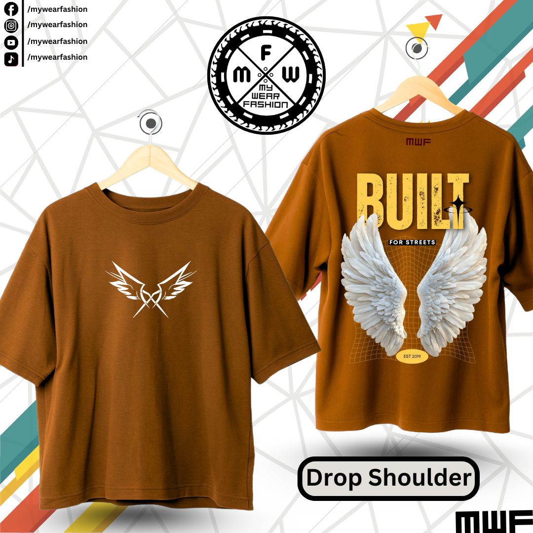 Built For Streets Premium Drop Shoulder T-Shirt_img_6