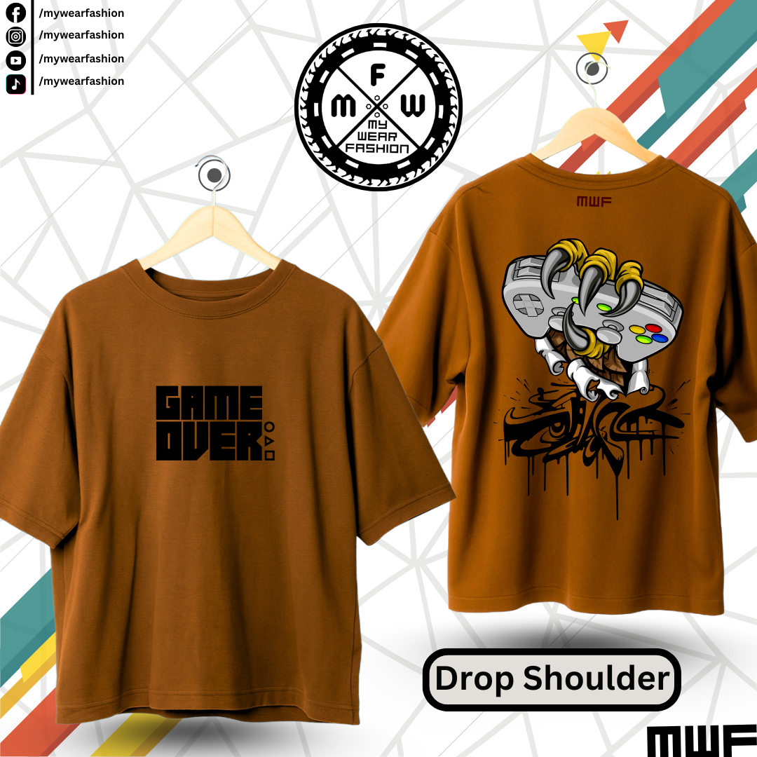 Game Over Premium Drop Shoulder T-Shirt_img_6