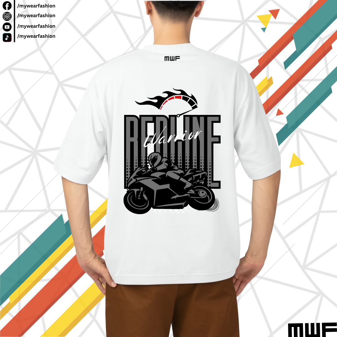 Fearless Redline Mask Of Life Premium Drop Shoulder T-Shirt