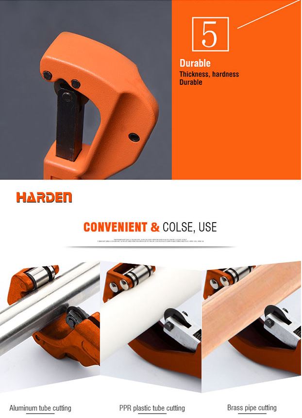 HARDEN 3-32mm Zinc Alloy Pipe Cutter tube cutter for Aluminium, PPR plastic, Brass tube and pipe cutting Professional; Model: 600822_img_6