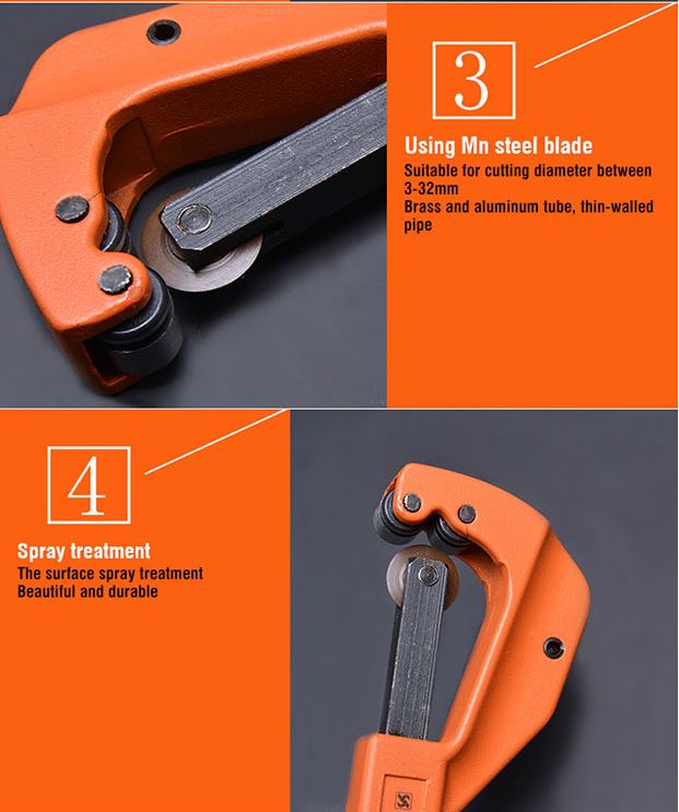 HARDEN 6-64mm Zinc Alloy Pipe Cutter tube cutter for Aluminium, PPR plastic, Brass tube and pipe cutting Professional; Model: 600823_img_8