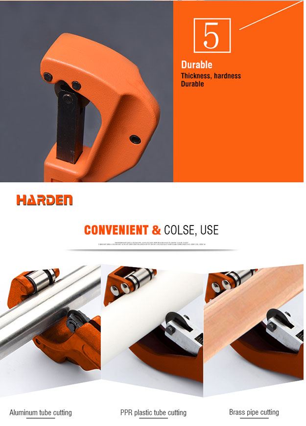 HARDEN 6-64mm Zinc Alloy Pipe Cutter tube cutter for Aluminium, PPR plastic, Brass tube and pipe cutting Professional; Model: 600823_img_9
