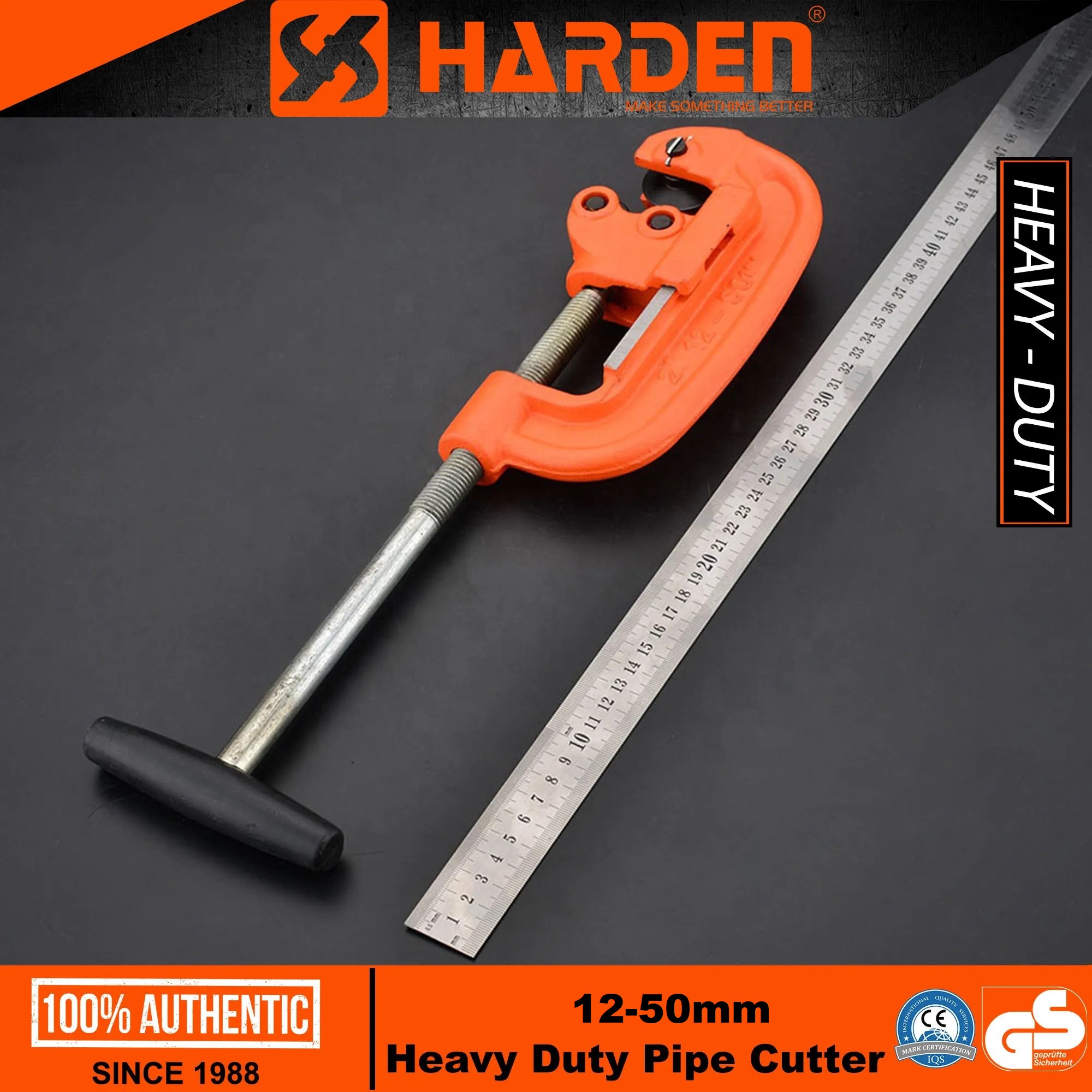 HARDEN Heavy Duty Pipe Cutter (12-50mm | 25 - 75mm), Tube Cutter; Model:  600825 |  600826
