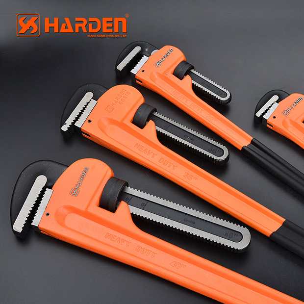HARDEN Pipe Wrench (8" | 10" | 12" | 14" | 18" | 24" | 36" | 48"), Professional Heavy Duty Chrome Vanadium; 600810 - 600817_img_2