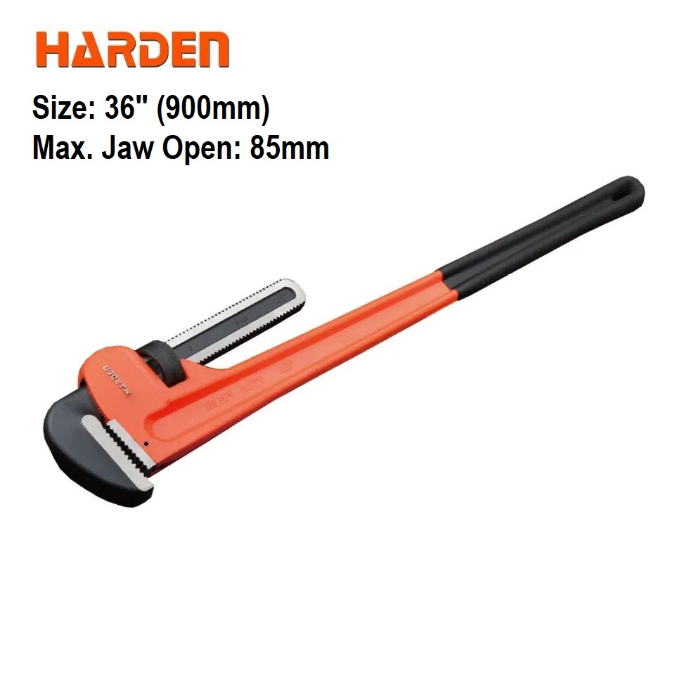 HARDEN Pipe Wrench (8" | 10" | 12" | 14" | 18" | 24" | 36" | 48"), Professional Heavy Duty Chrome Vanadium; 600810 - 600817_img_15