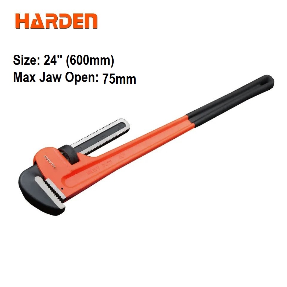 HARDEN Pipe Wrench (8" | 10" | 12" | 14" | 18" | 24" | 36" | 48"), Professional Heavy Duty Chrome Vanadium; 600810 - 600817_img_14