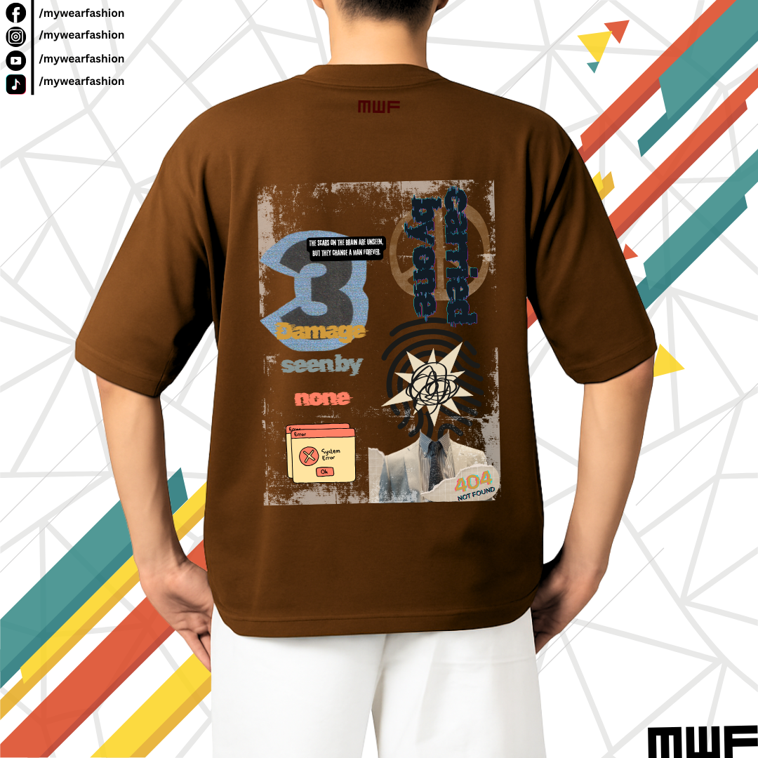 Peace Damage Premium Drop Shoulder T-Shirt