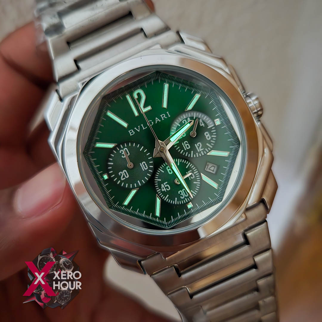 Bvlgari Octagon Shape Chronograph | Green_img_4