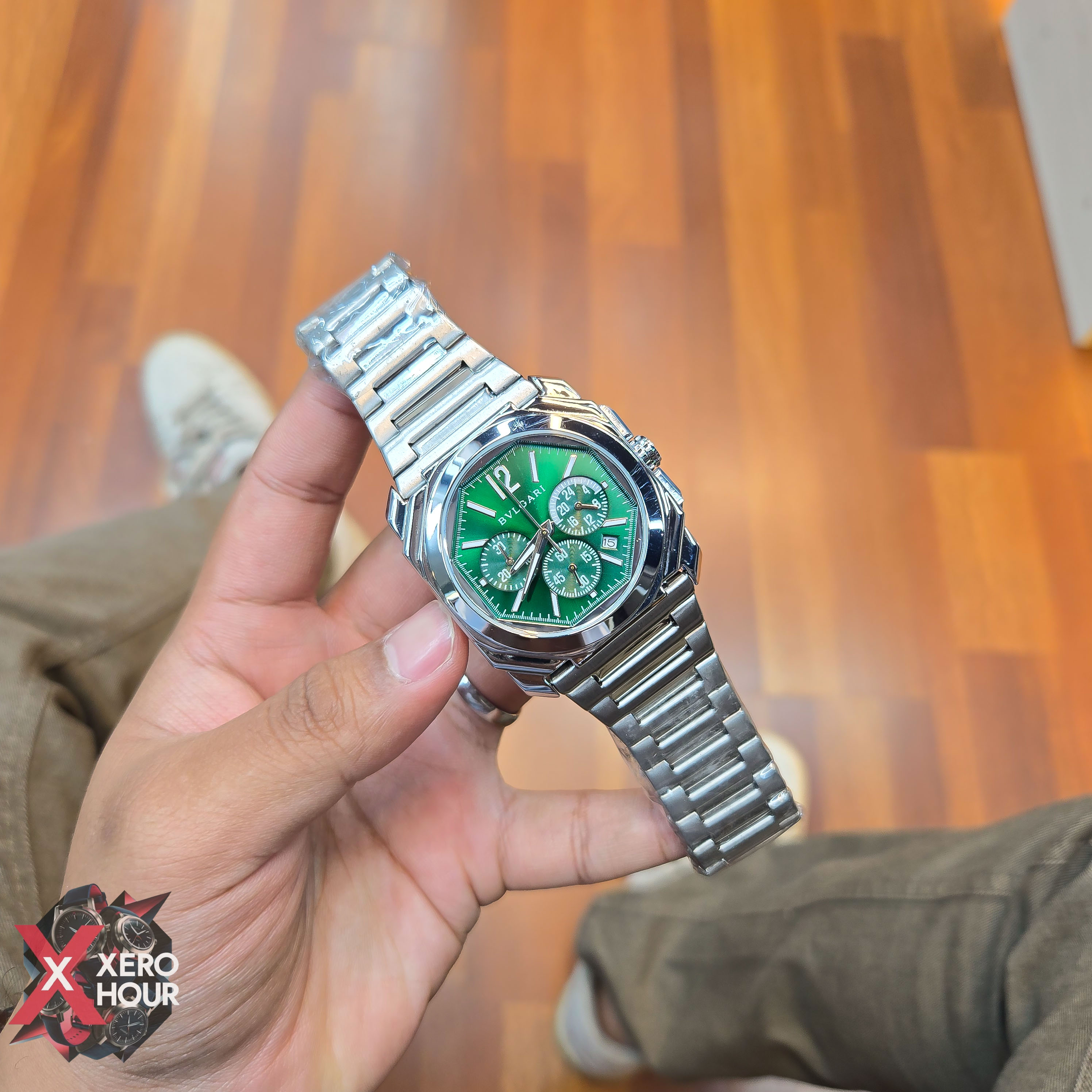 Bvlgari Octagon Shape Chronograph | Green_img_1