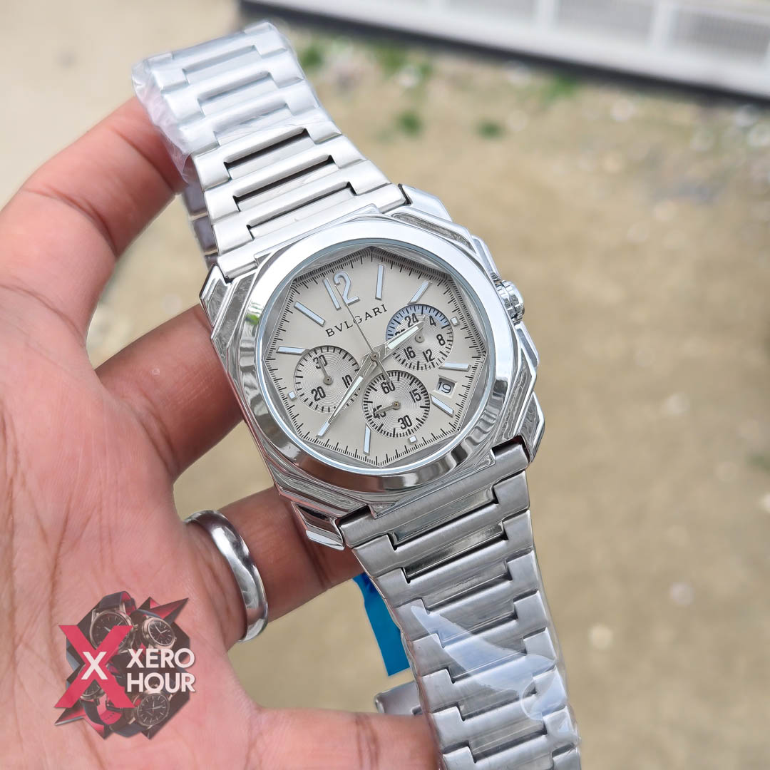 Bvlgari Octagon Shape Chronograph | Grey_img_2