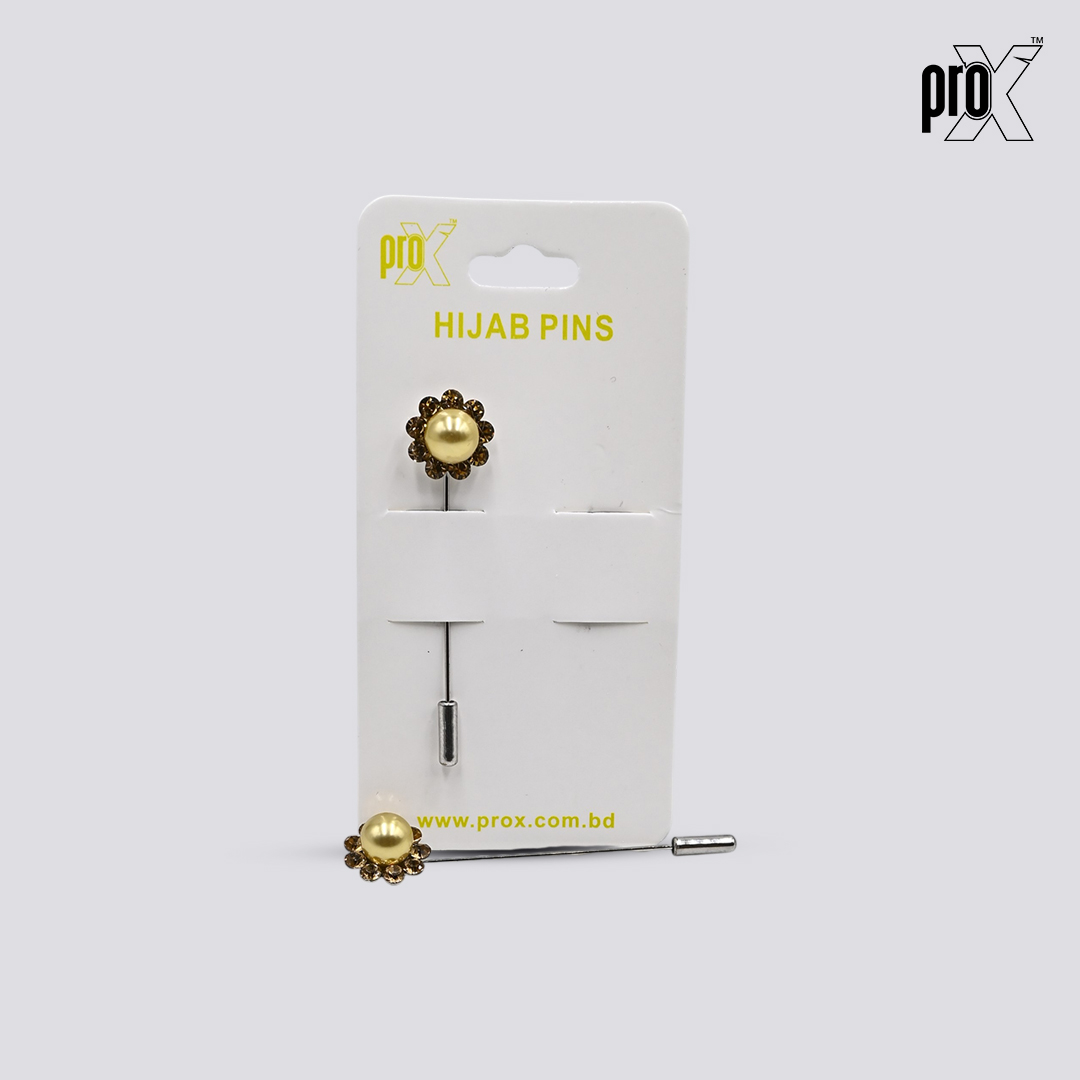 ProX 1 Pair Hijab Pin HP-502-2_Golden Color_img_2