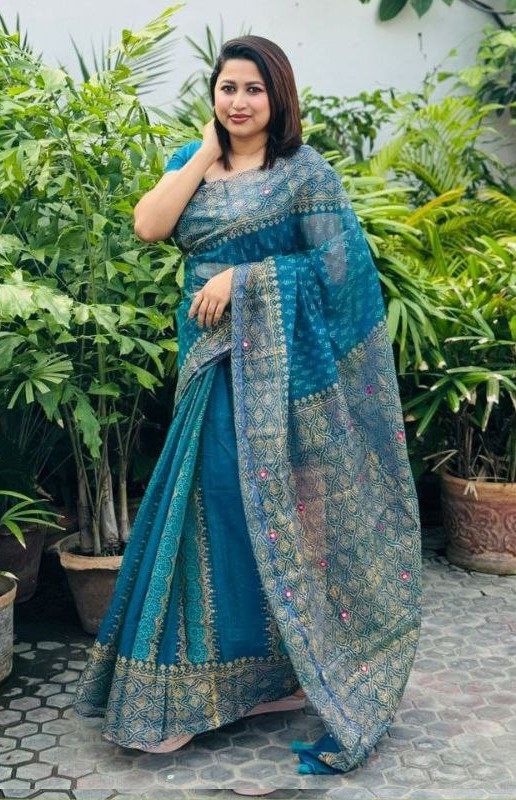 Semi Muslin Saree_img_0