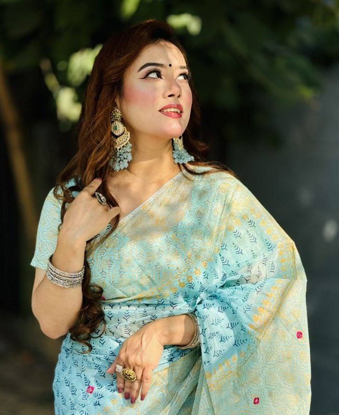 Semi Muslin Saree_img_0