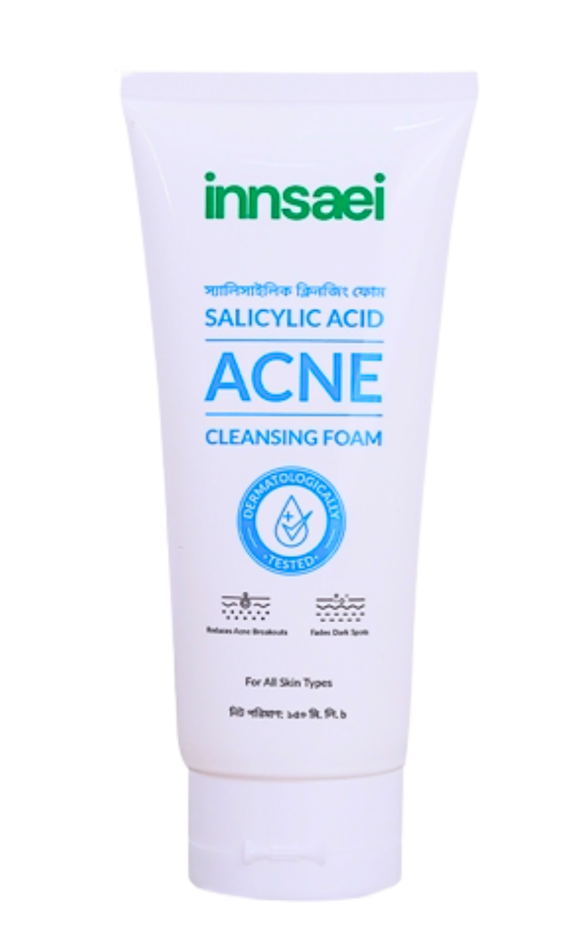Innsaei  Salicylic Acid Acne Solution Cleansing Foam 150ml - Image 1