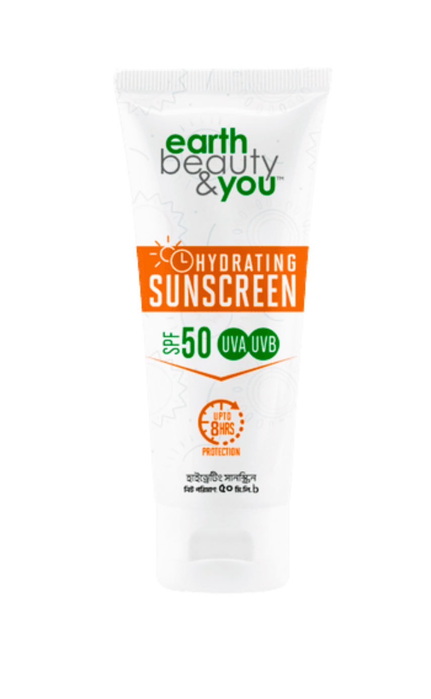 Earth Beauty & You Hydrating Sunscreen (SPF 50 UVA UVB) - Image 1