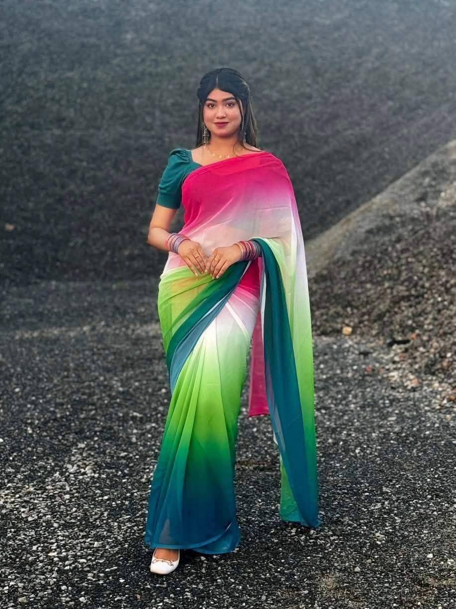 Rongdhonu Georgette saree_img_0