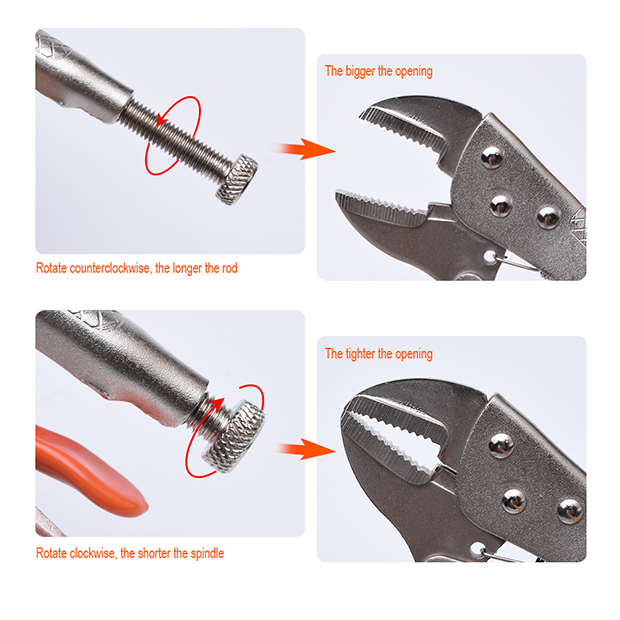 HARDEN Locking Pliers ( Straight Jaw ), Grip Plier with 2 size Option ( 7" | 10" ); Model: 560603 | 560604_img_4