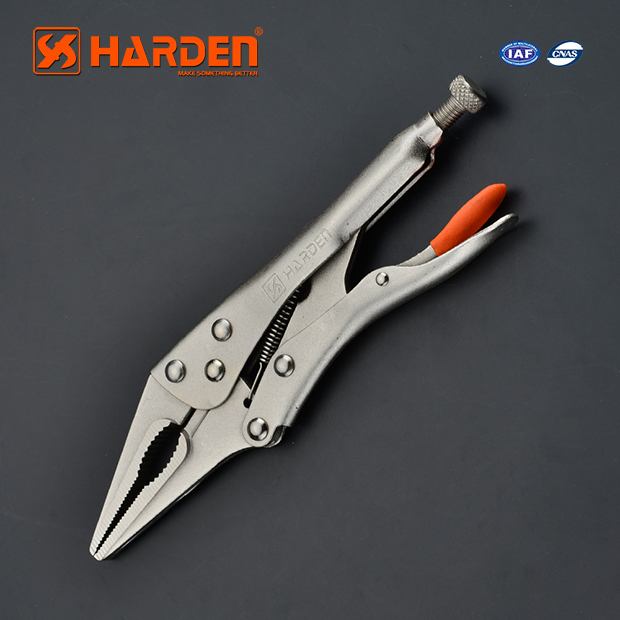HARDEN 9" Grip Pliers, Straight Jaw, Professional Long Nose Locking Pliers Grip Pliers Straight Jaw Lock Vise Grip Clamp Hand Tool; Model: 560622_img_1