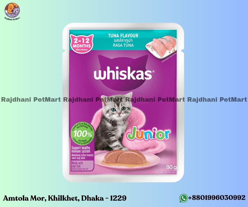 Whiskas Jr 2-12 Months Tuna Flavour 80g