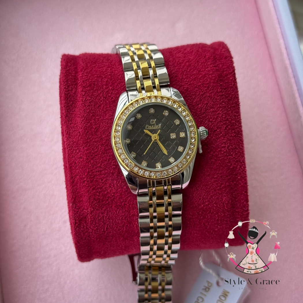 Caslex | CX- | Authentic Dual Tone | Black Dial stone edition