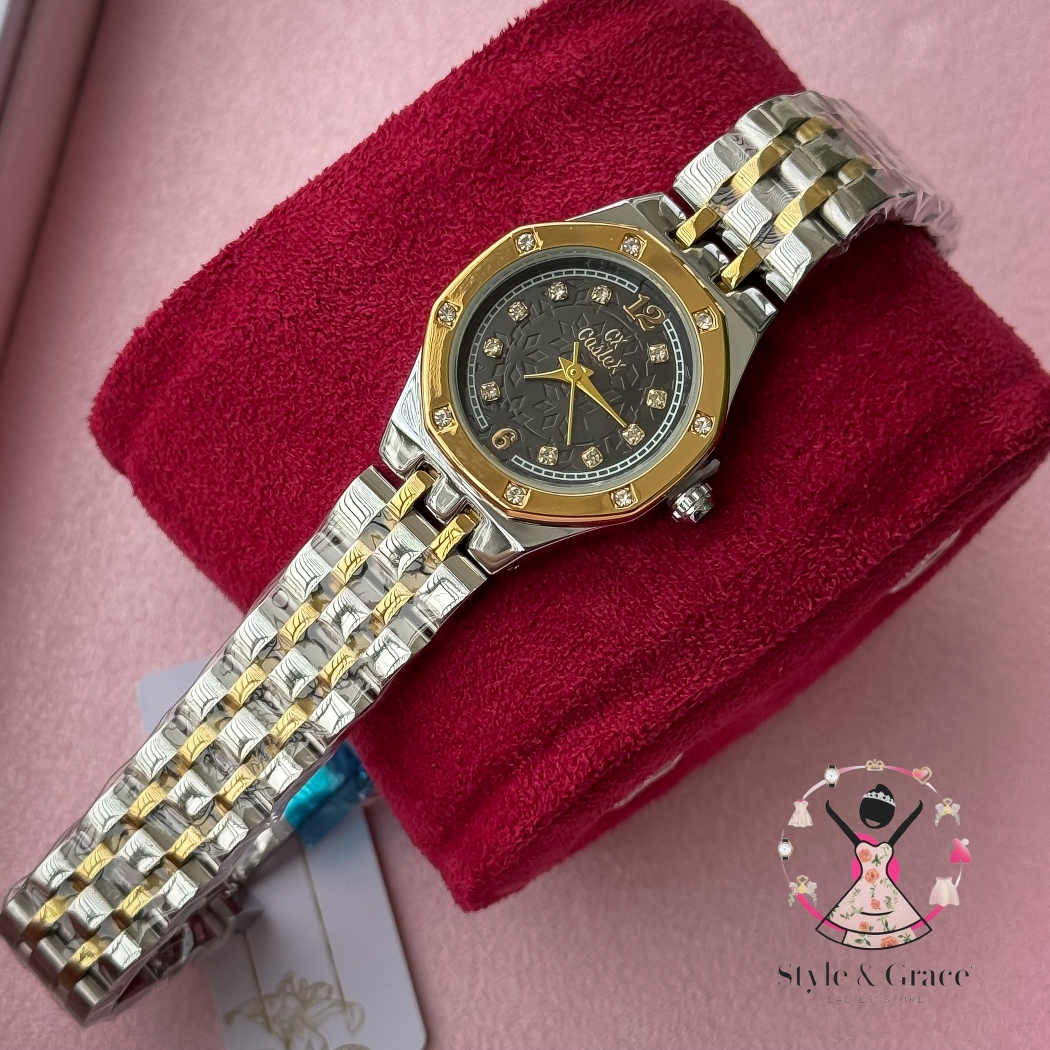 Caslex | CX- | Authentic Dual Tone | Hexa Shape | Black Dial edition_img_1