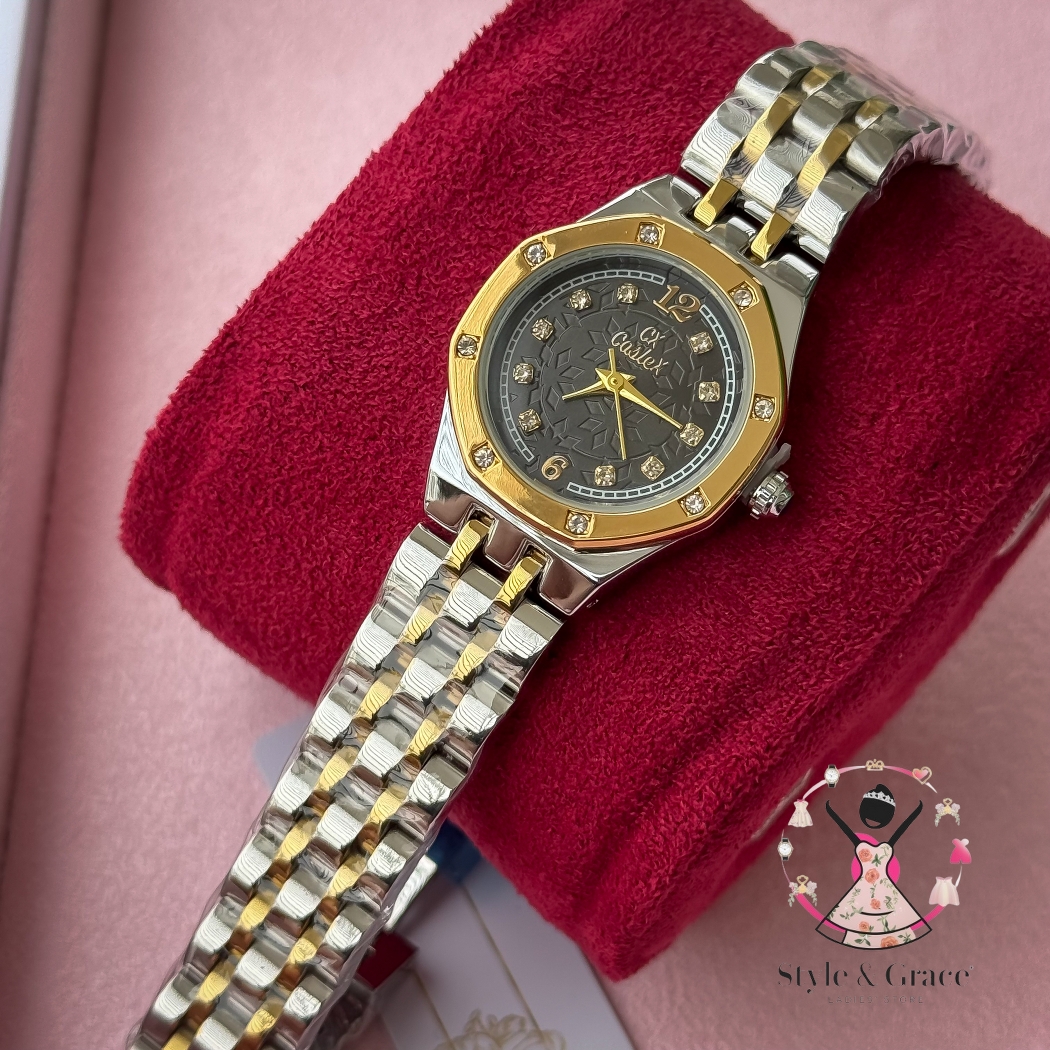 Caslex | CX- | Authentic Dual Tone | Hexa Shape | Black Dial edition_img_3