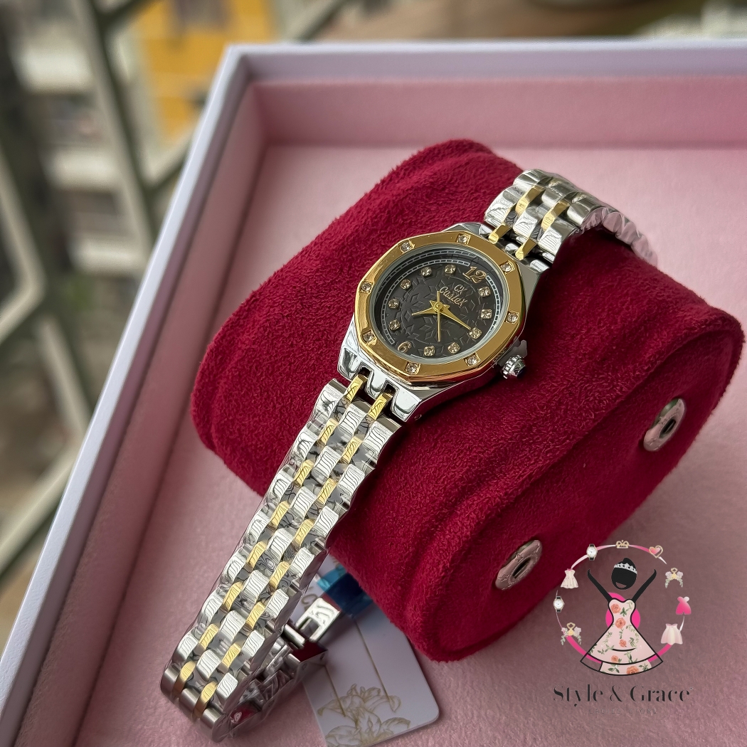 Caslex | CX- | Authentic Dual Tone | Hexa Shape | Black Dial edition_img_4