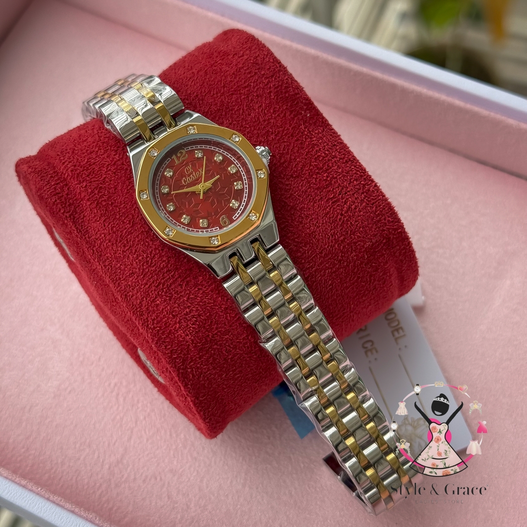 Caslex | CX- | Authentic Dual Tone | Hexa Shape | Red Dial_img_3