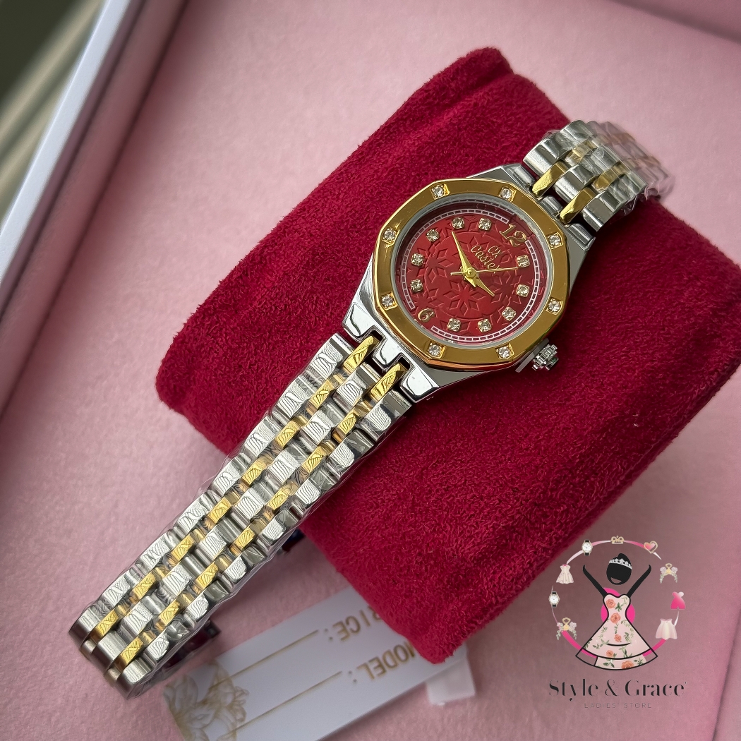 Caslex | CX- | Authentic Dual Tone | Hexa Shape | Red Dial_img_4