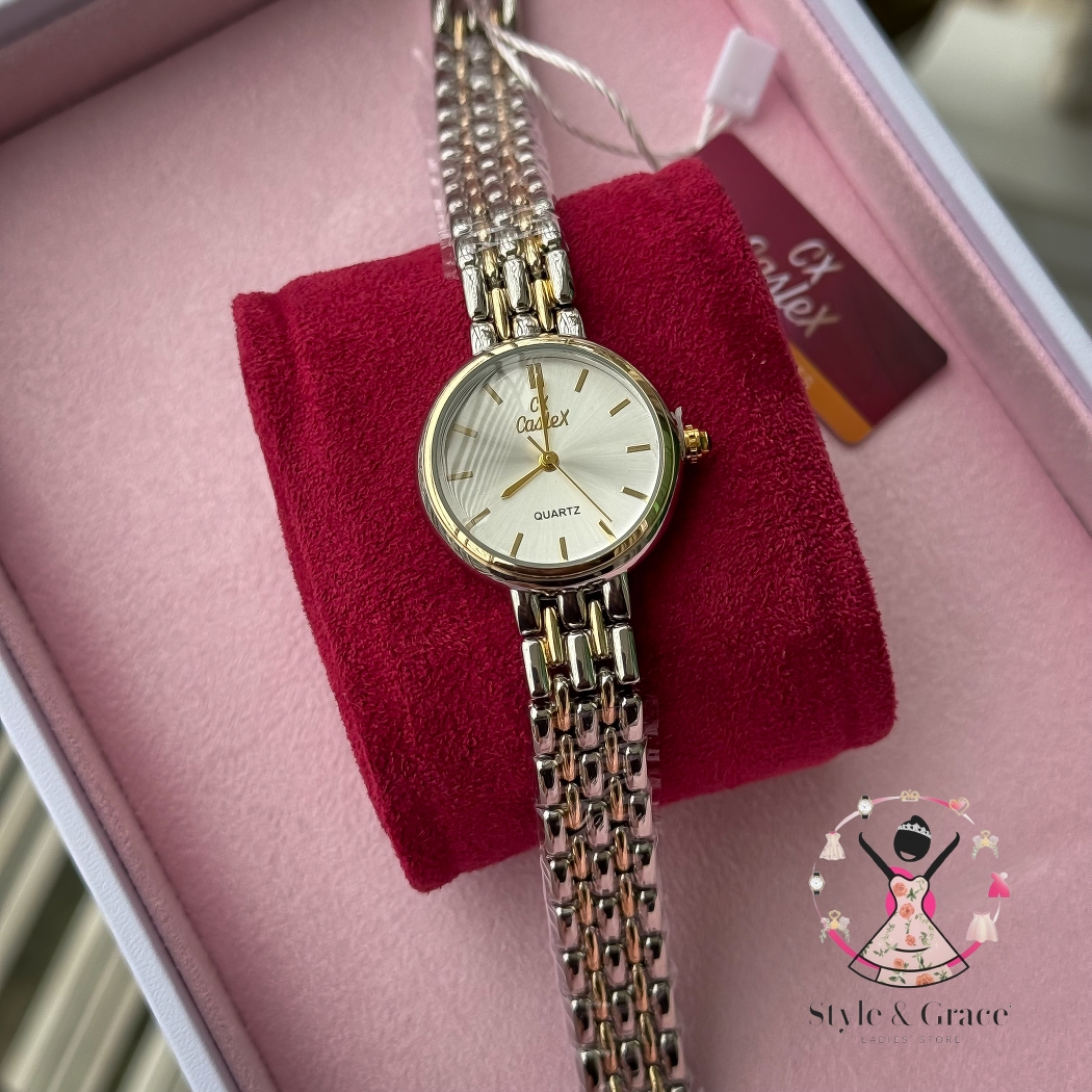 Caslex | CX- | Authentic Dual Tone | Round Shape | Pearl White_img_3