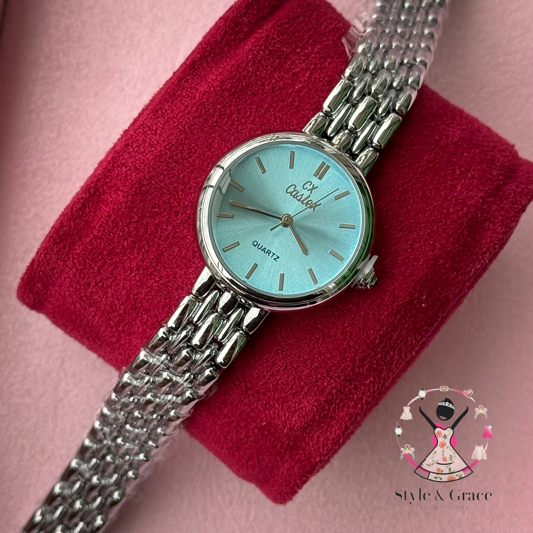 Caslex | CX- | Authentic Dual Tone | Round Shape | Tiffany White