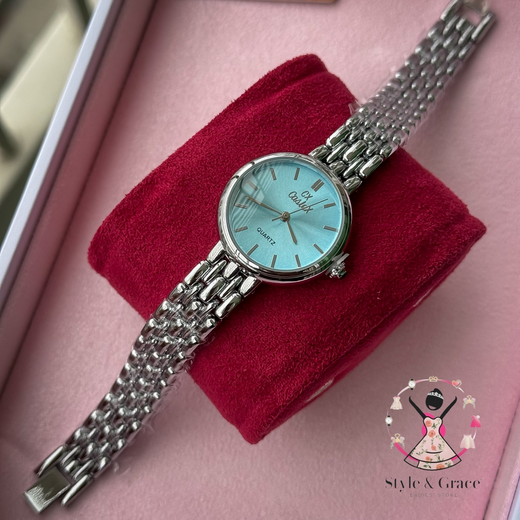 Caslex | CX- | Authentic Dual Tone | Round Shape | Tiffany White_img_1