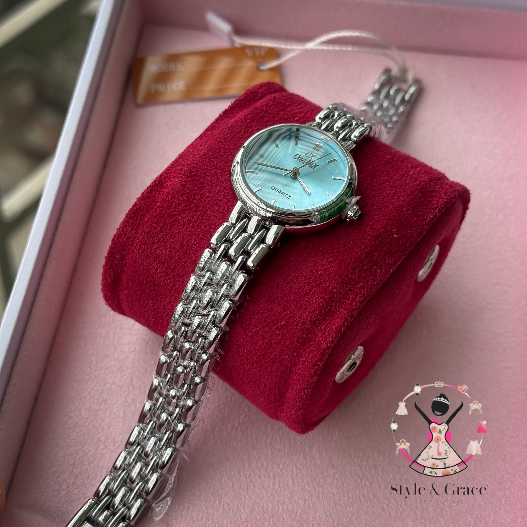 Caslex | CX- | Authentic Dual Tone | Round Shape | Tiffany White_img_2