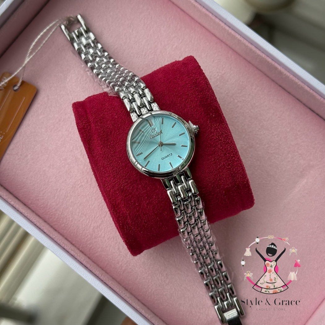 Caslex | CX- | Authentic Dual Tone | Round Shape | Tiffany White_img_4