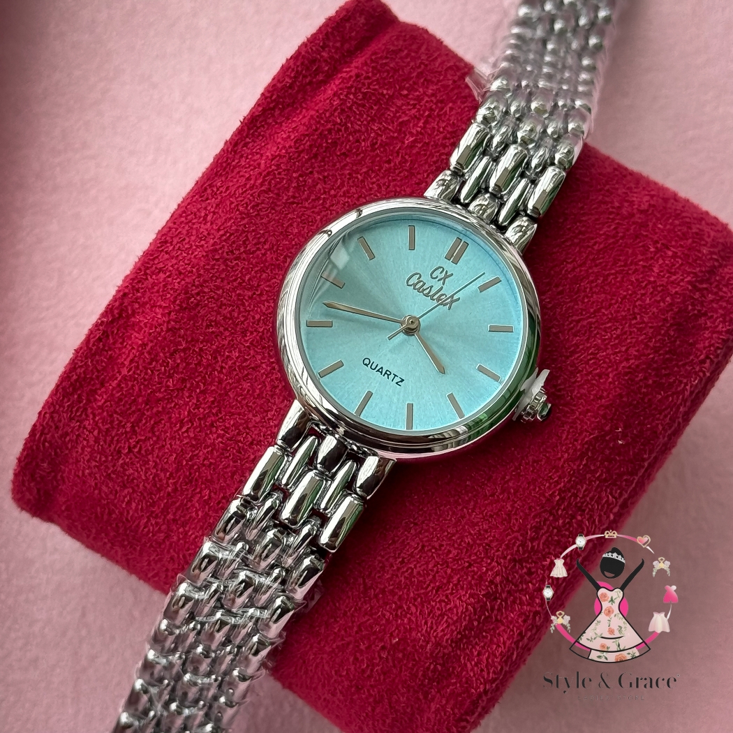 Caslex | CX- | Authentic Dual Tone | Round Shape | Tiffany White_img_5