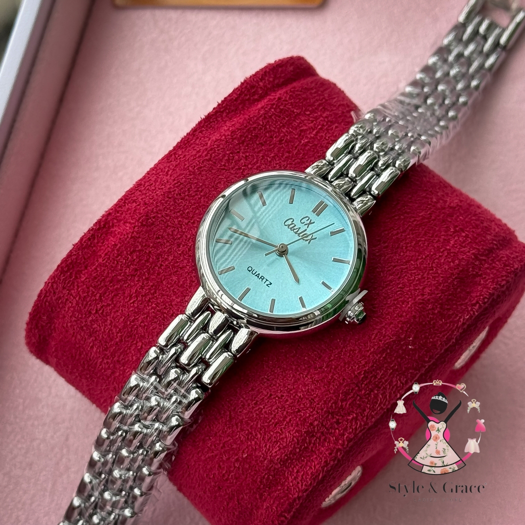 Caslex | CX- | Authentic Dual Tone | Round Shape | Tiffany White_img_6