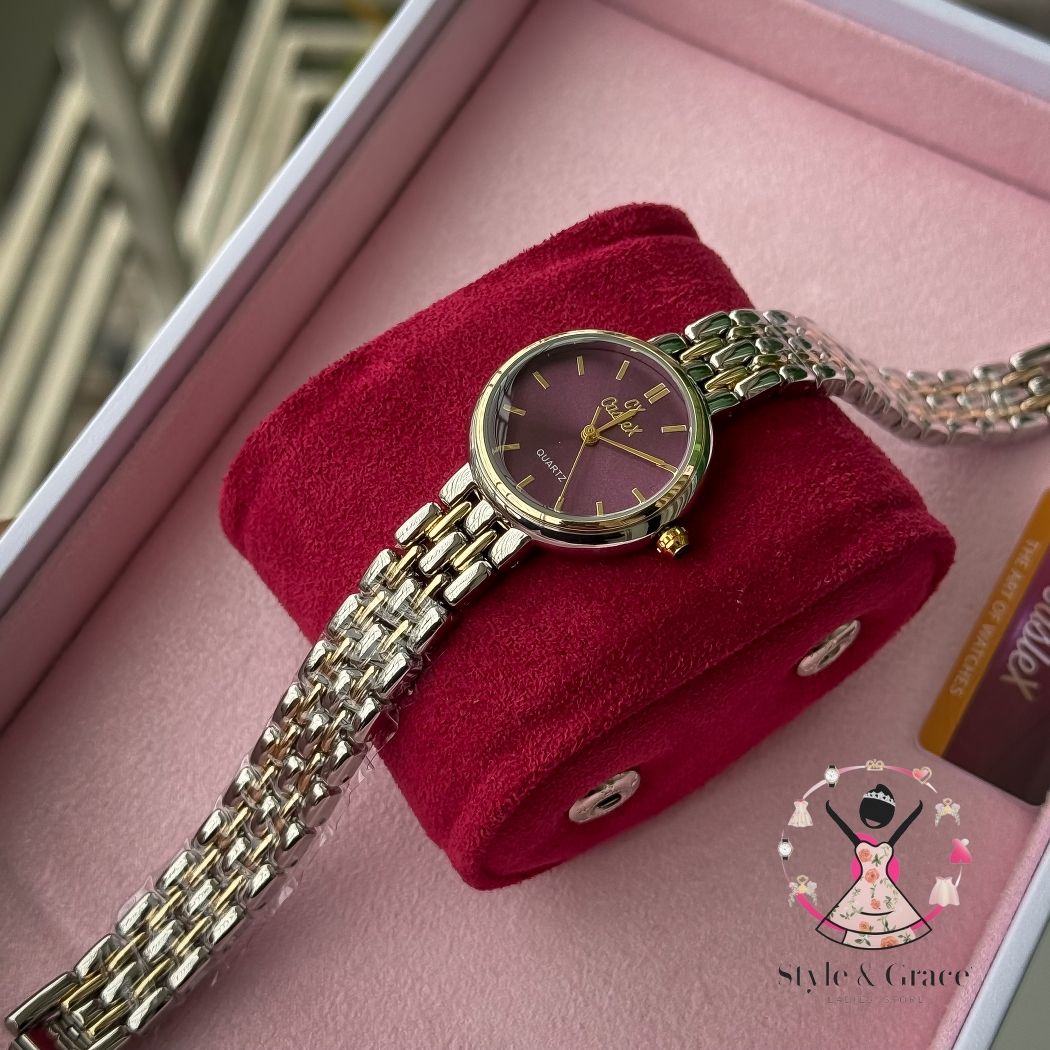 Caslex | CX- | Authentic Dual Tone | Round Shape | Burgendy_img_7