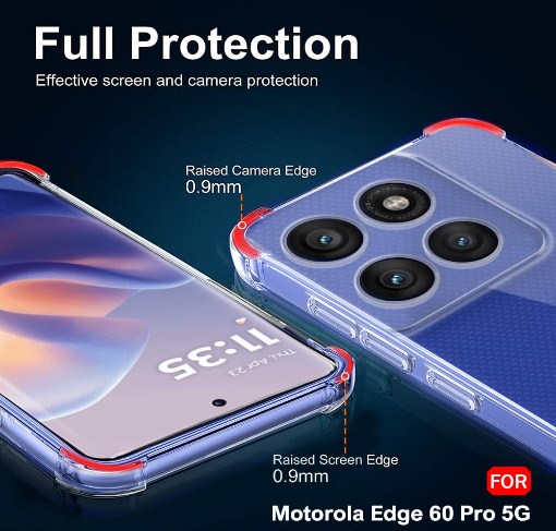 Motorola Edge 60 Pro Transparent Soft Silicone Case_img_4