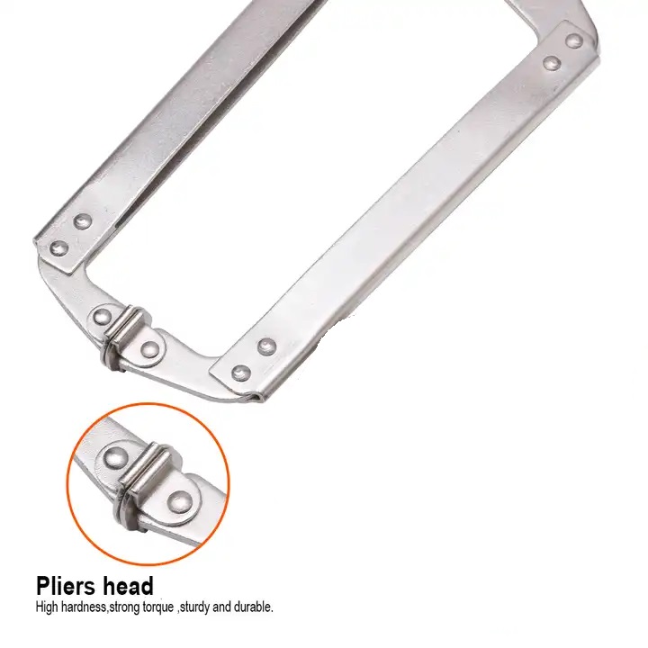 HARDEN 18" Grip Locking Pliers (C-Clamp), Lock Grip Ring Plier Tool, C Clamp, C Locking Ring Hose Clamp, Vice Grip Pliers, Locking Pliers, Quick Release C-Clamp Straight Jaw Locking Pliers; 560648_img_2