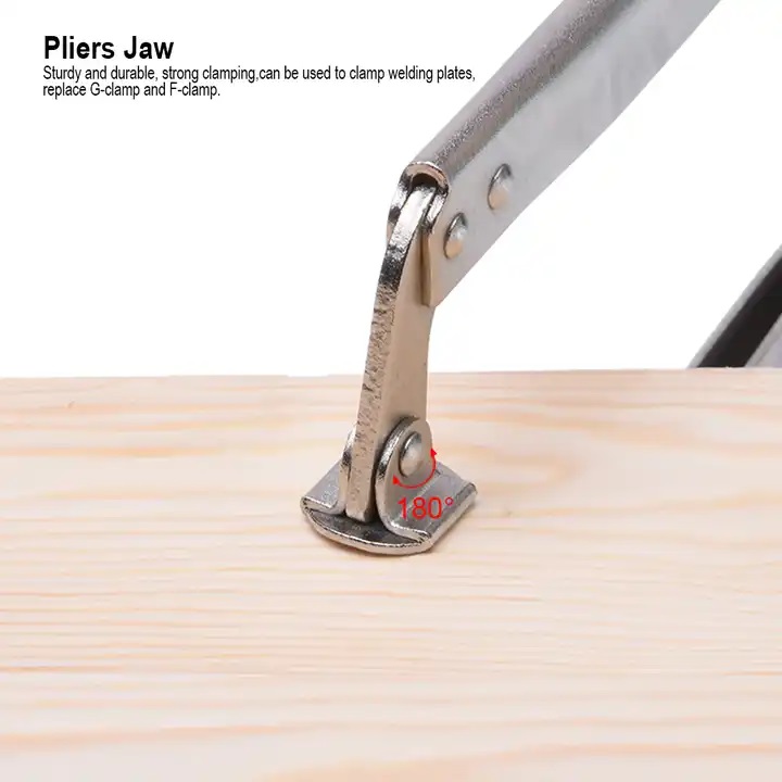 HARDEN 18" Grip Locking Pliers (C-Clamp), Lock Grip Ring Plier Tool, C Clamp, C Locking Ring Hose Clamp, Vice Grip Pliers, Locking Pliers, Quick Release C-Clamp Straight Jaw Locking Pliers; 560648_img_4