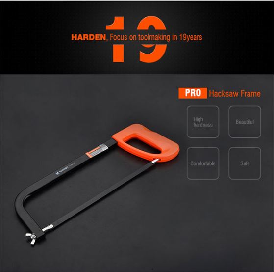 HARDEN 610702 Hacksaw Frame (Classic), 12", Adjustable Metal Hacksaw Frame \w blade; 610702_img_4