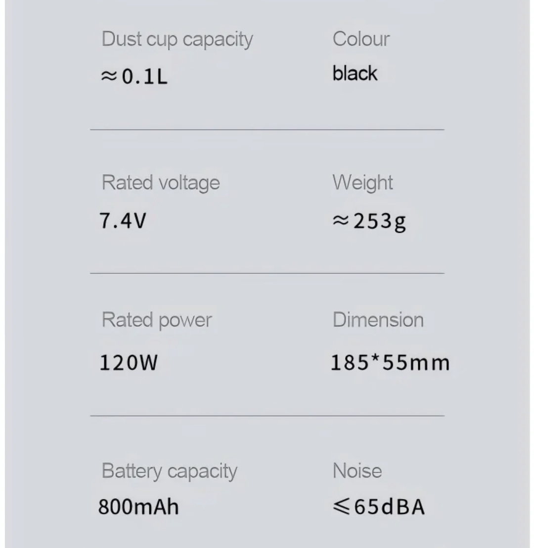 Handheld Car Vacuum Cleaner Rechargeable 2-in-1 Dust Buster Cordless Portable Mini Vacuum Cleaner for Car, Office, Home_img_9