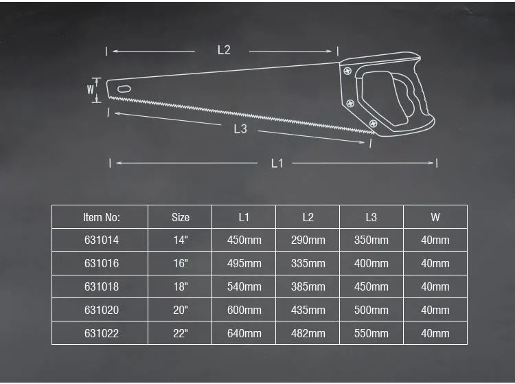 HARDEN Hand Saw ( 16" | 18" | 20" ); Woodworking hand tools fruit tree logging household cutting hacksaw; 631016 | 631018 | 631020_img_5