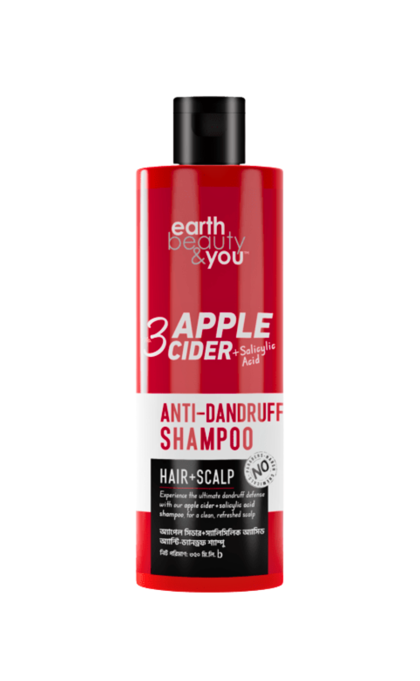 Earth Beauty & You  No. 3 Apple Cider + Salicylic Acid Anti-dandruff Shampoo 350ml - Image 1